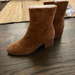 Soludos Camel Suede Booties